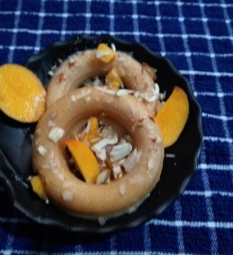 fresh Apricot Icecream Rings